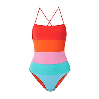Mara Hoffman Olympia Color-Block Swimsuit