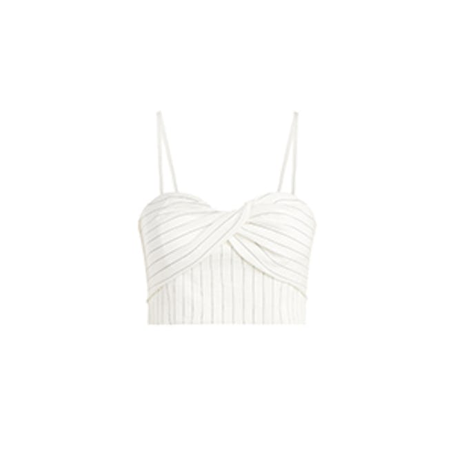 Belle Pinstripe Bustier Top