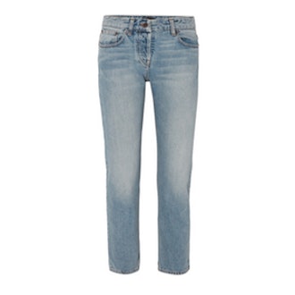 Ashland Cropped Mid-Rise Straight-Leg Jeans