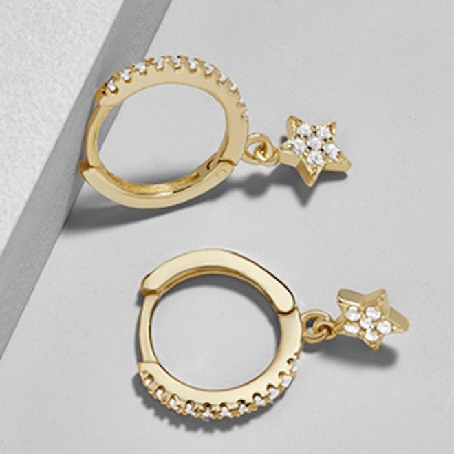 Stella 18K Gold Plated Huggie Hoop Earrings