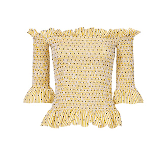 Caroline Constas Calida Smocked Top