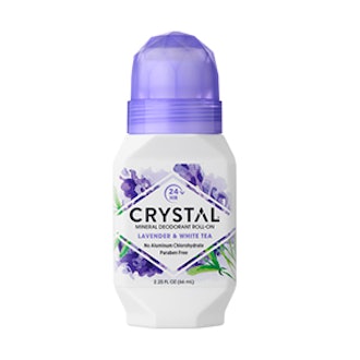 Crystal Mineral Deodorant Roll-On – Lavender & White Tea