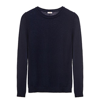 Wool Cashmere Slim Crewneck Sweater