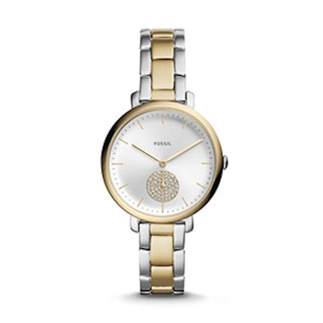 Jacqueline Three-Hand Two-Tone Stainless Steel Watch