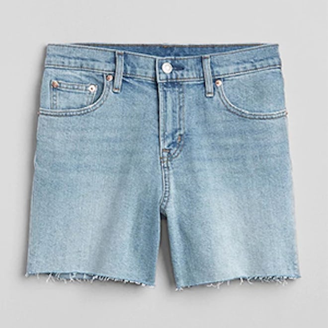 Washwell Mid-Rise 5′ Denim Shorts