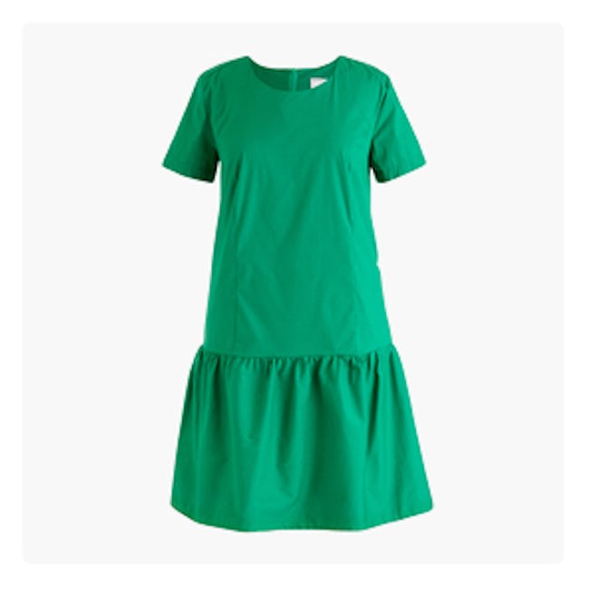 Poplin Drop-Waist Dress