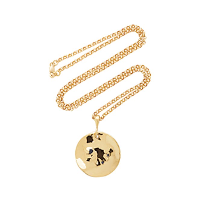 Holly Ryan Wabi Sabi Wavee 18K Gold-Plated Sapphire Necklace