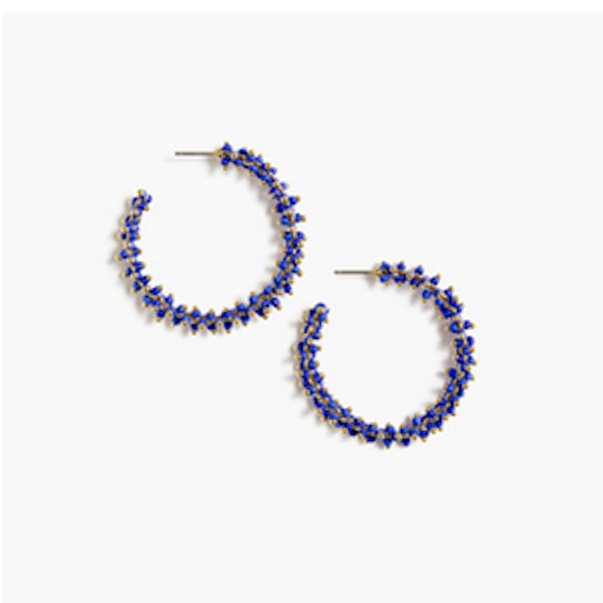 Beaded Hoops