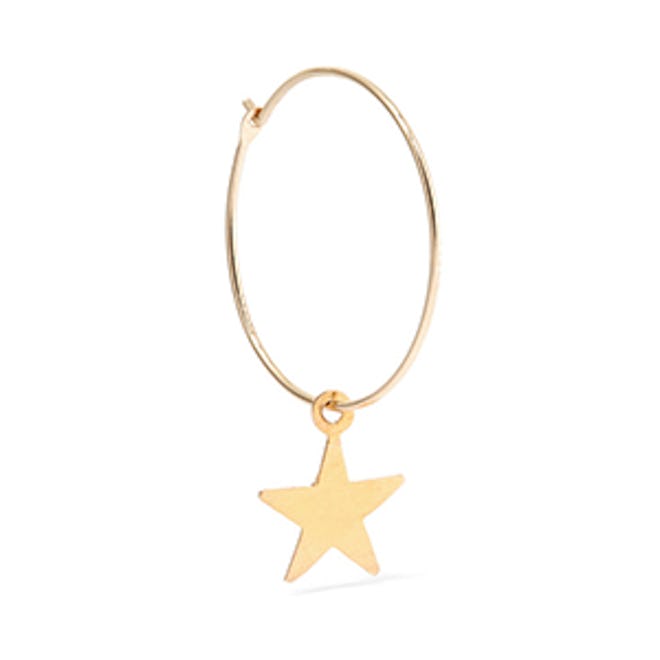 Mini Star 14-Karat Gold Earring