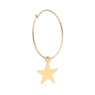 Mini Star 14-Karat Gold Earring