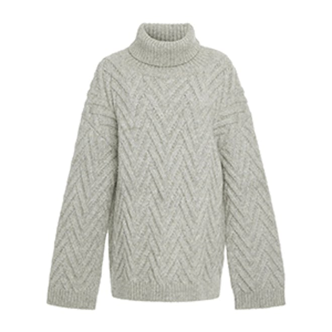 Nili Lotan Lee Chunky-Knit Turtleneck Sweater