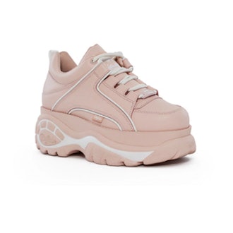 Pink Low-Top Platform Sneaker