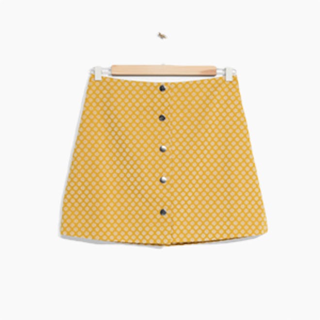 Mini Skirt With Button Closure