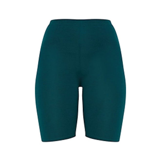 Emerald Green Basic Bike Shorts