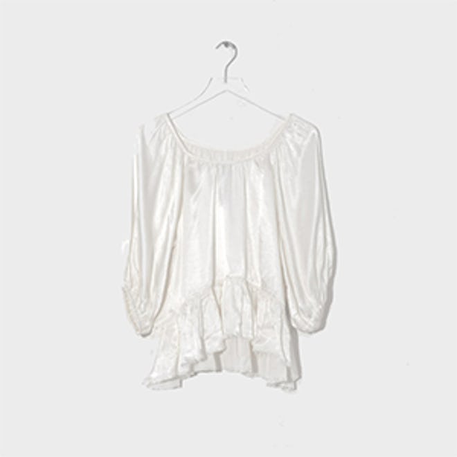 Raquel Allegra Peasant Ruffle Top