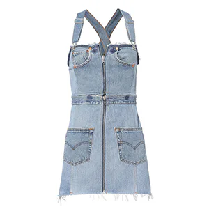 white christmas dresses Marine Layer Women's Denim Midi Dress - Blue