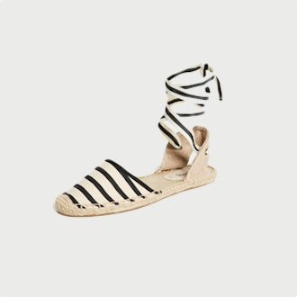 Striped Espadrille Sandals