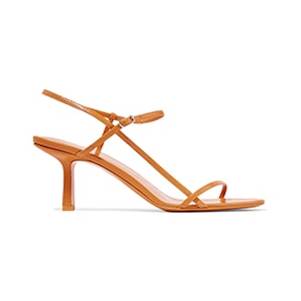The Row Nude Leather Sandals
