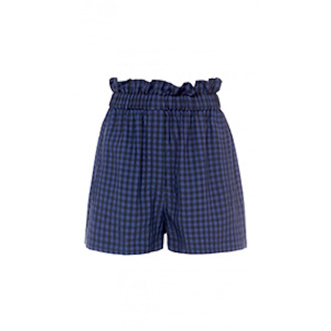 Gingham Pull On Paperbag Shorts