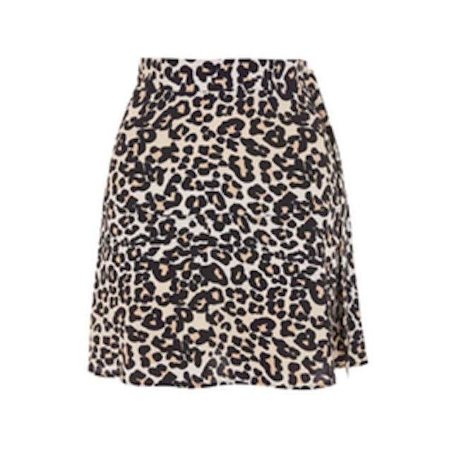 Topshop Leopard Print Miniskirt