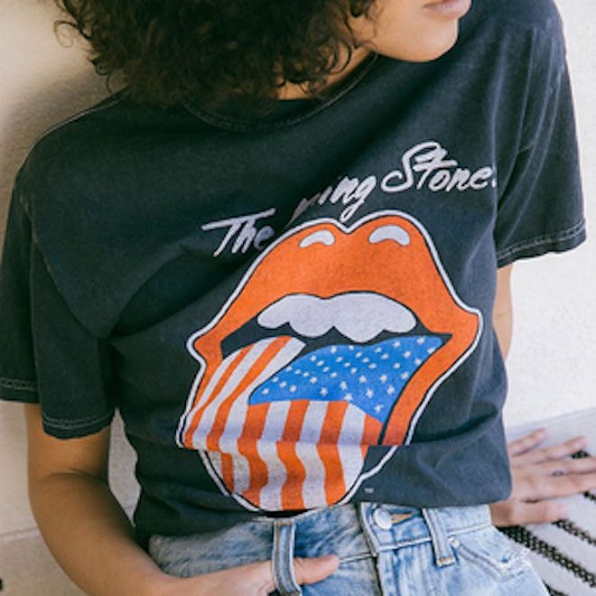 The Rolling Stones American Flag Lips Tee