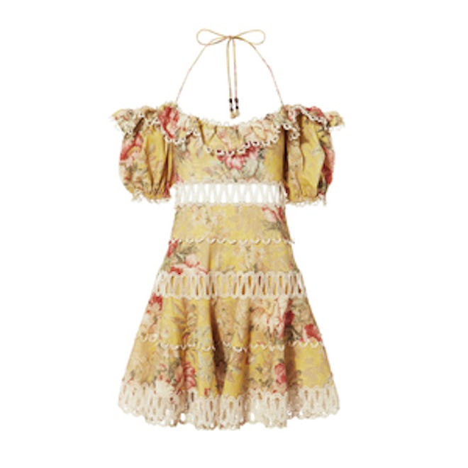 Zimmermann Melody Off-Shoulder Mini Dress