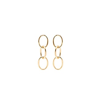 14K Chain Link Earrings