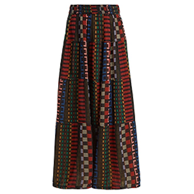 Panelled Cotton-Blend Skirt