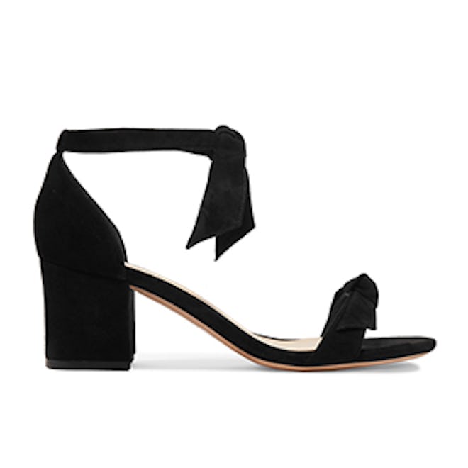 Alexandre Birman Clarita Bow-Embellished Suede Sandals