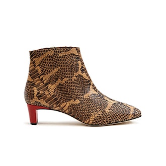 ATP Atelier Clusia Ankle Boot in Almond Printed Snake