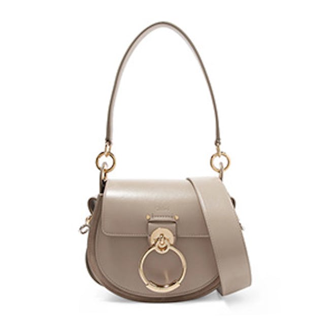 Tess Small Leather And Suede Shoulder Bag