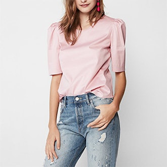 Puff Half Sleeve Blouse