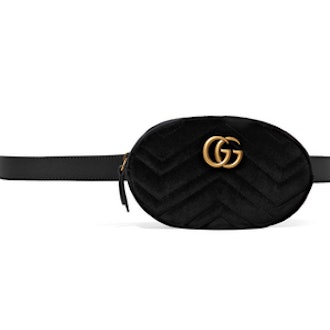 Gucci GG Marmont Quilted Velvet Belt Bag
