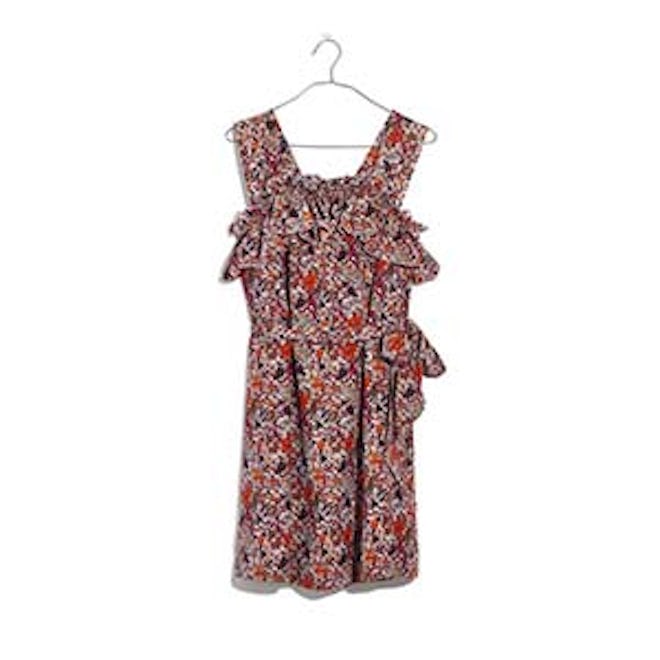 Silk Floral Rosalie Ruffled Dress