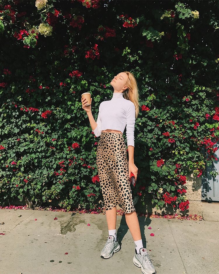 Leopard midi skirts are everywhere, but the length was once controversial.  - Vox