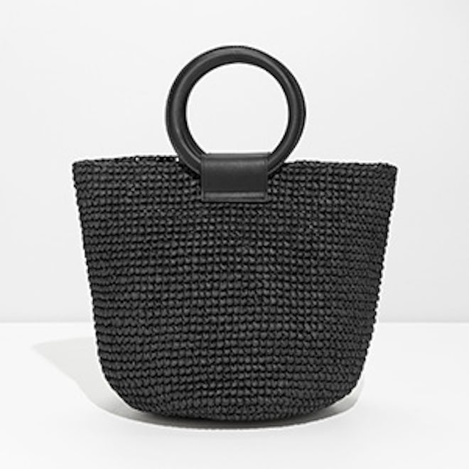 Woven Straw Tote Bag