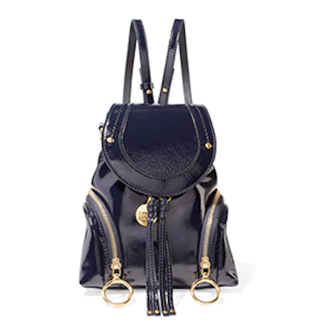 See by Chloe Olga Small Patent-Leather Backpack