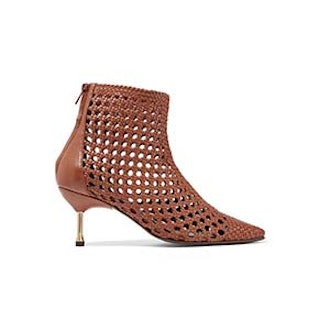 Souliers Martinez Mahon Woven Leather Ankle Boots