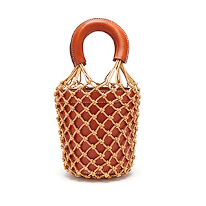 Moreau Macrame And Leather Bucket Bag