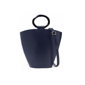SebergCroc-Effecr Leather Shoulder Bag