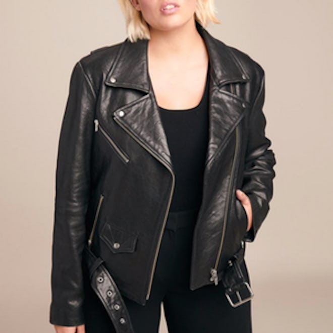 Jayne Biker Leather Jacket