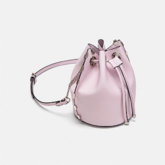 Mini Metallic Bucket Bag