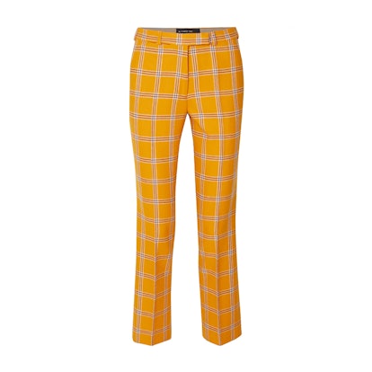 ETRO checked wool straight-leg pants