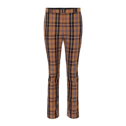 Plaid skinny pants